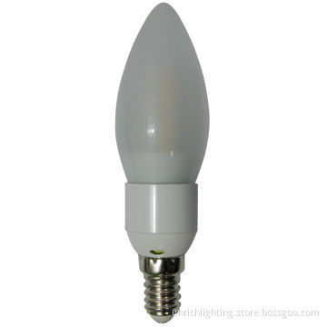 3W LED Candle Bulb, 320lm, AC 100-240V, 2,700K-6,500K